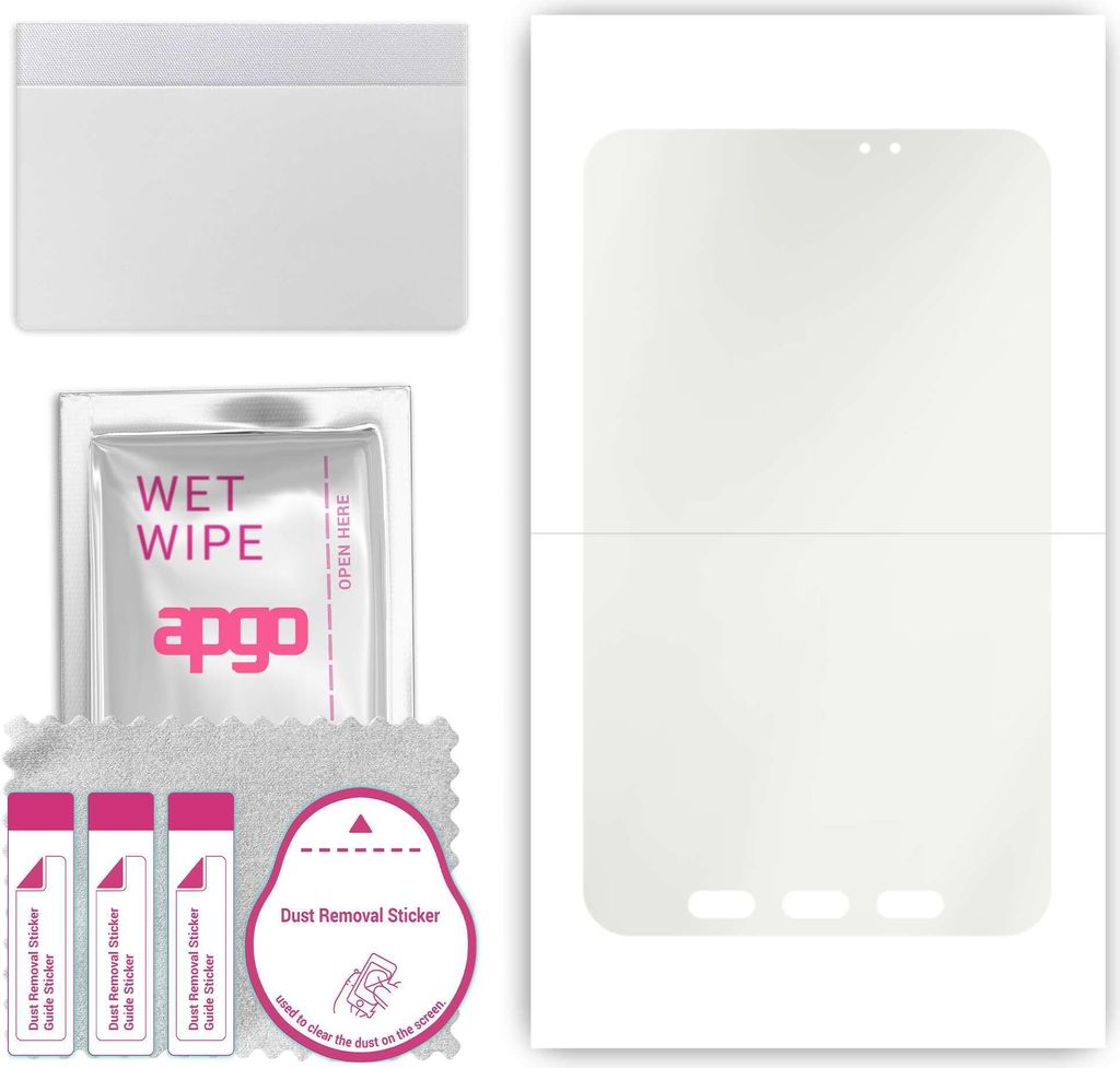 apgo Hydrogel Schutzfolie, Matt, kompatibel mit Samsung Galaxy Tab Active 2, flexibele Displayschutzfolie, Folie mit Positionierhilfe, Anti-Fingerp...