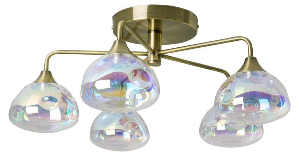 Deckenleuchten - 5er LED Deckenleuchte "VARNA" Ø: 50cm, Produktbild 