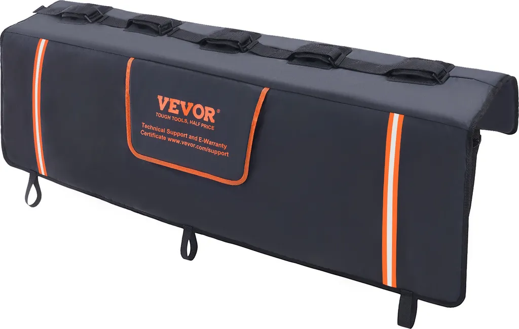 VEVOR Protection Hayon de Camion 1350 mm pour 5 Vélos avec 2 Poches