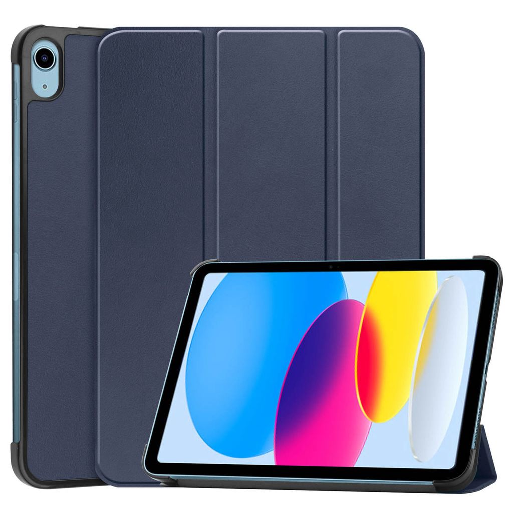 imoshion Trifold Klapphülle iPad 11 (2025) 11 Zoll A16 / iPad 10 (2022) 10.9 Zoll - Blau