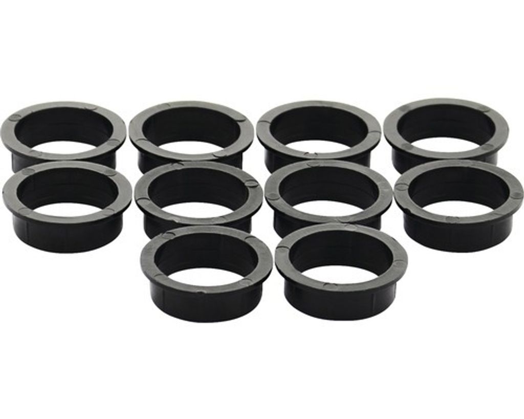 Nylonring 20-18 mm weiß zur Montage für Türdrücker schwarz 10 Stück