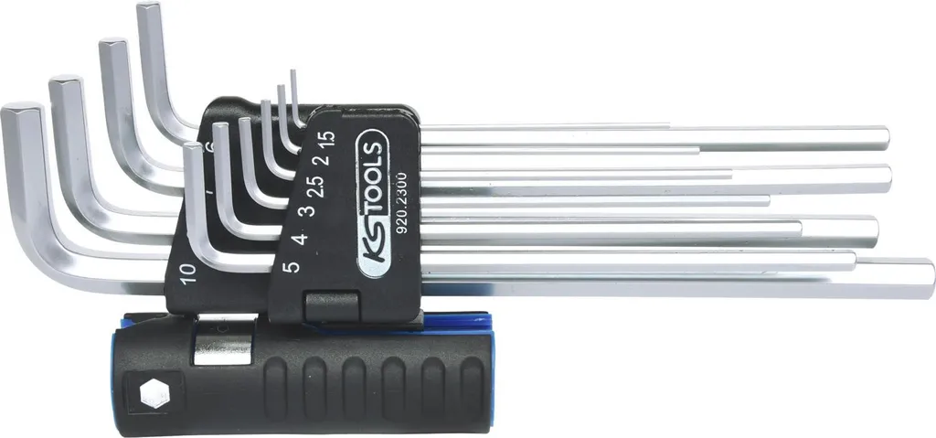 KS Tools 920.2300 Chiavi Esagonali Professionali 3in1 - Set 10pz