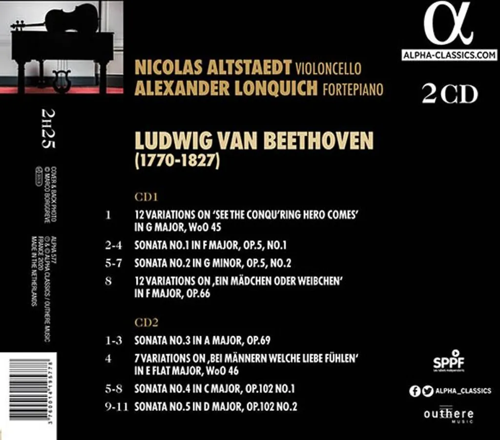 Les œuvres pour piano & violoncelle - Partition intégrale en édition Urtext