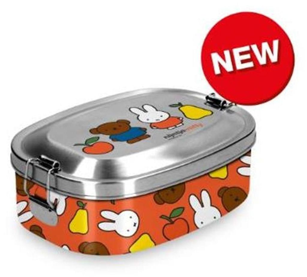 Boîte à lunch Miffy en métal 15,9 x 11,9 x 5,9 cm Image du produit 