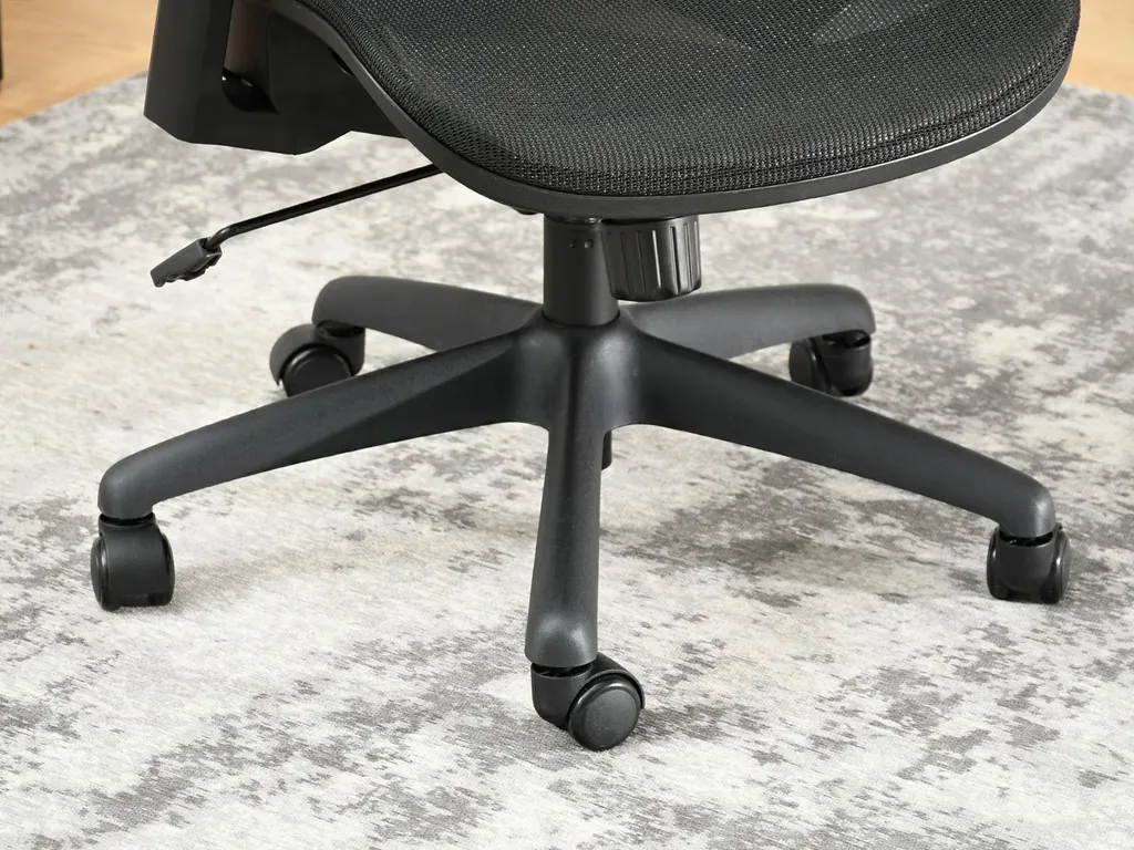 Chaise de bureau DELMY noir ergonomique - Siège confortable à roulettes - 13