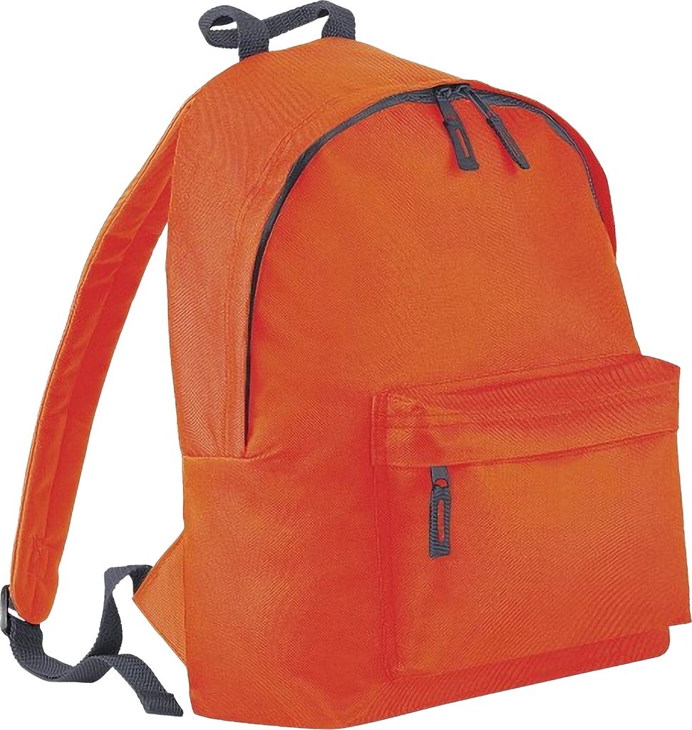 Beechfield Kinder Junior Rucksack RW2019 (Einheitsgröße) (Orange / Anthrazit)