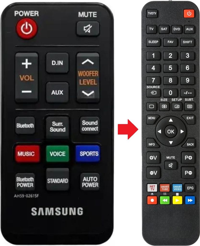 Fernbedienung passend für SAMSUNG AH59-02615F