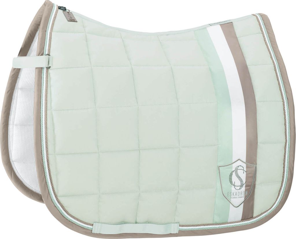Eskadron Classic Sports Schabracke " BIG SQUARE Baumwolle " , Shetty Größe - Shetty Farbe - powder green