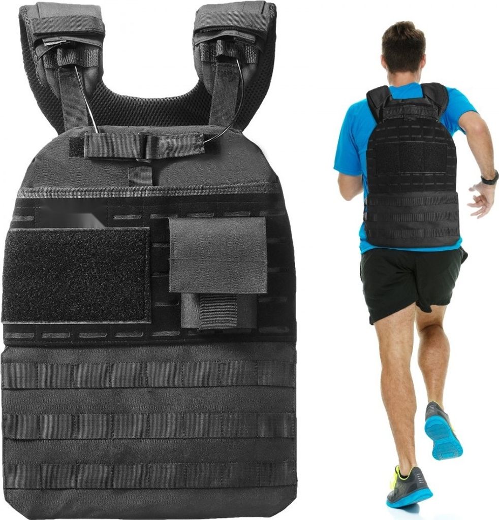 Gewichtsweste Laufweste - Einstellbare Trainingsweste mit 18,14 kg Gewichten - Fitness-Training - Workout-Ausrüstung