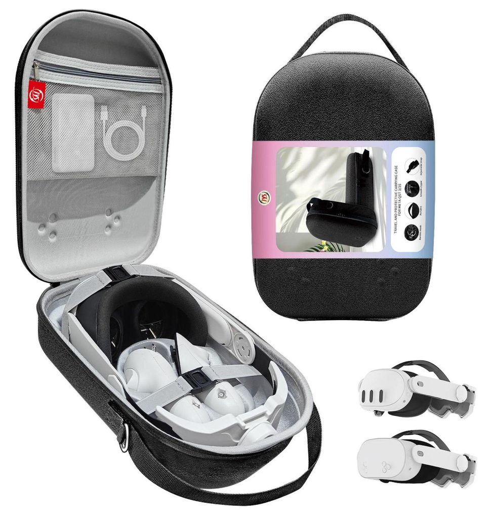 Transport Tasche Meta Quest 3 VR Headset Case Schwarz