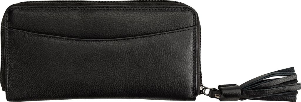 Josephine Osthoff Geldbörse Damen Leder Länglich Portemonnaie mit Reißverschluss KleinGeldbörse Kreditkartenetui RFID-Schutz Geldbeutel mit Mü...