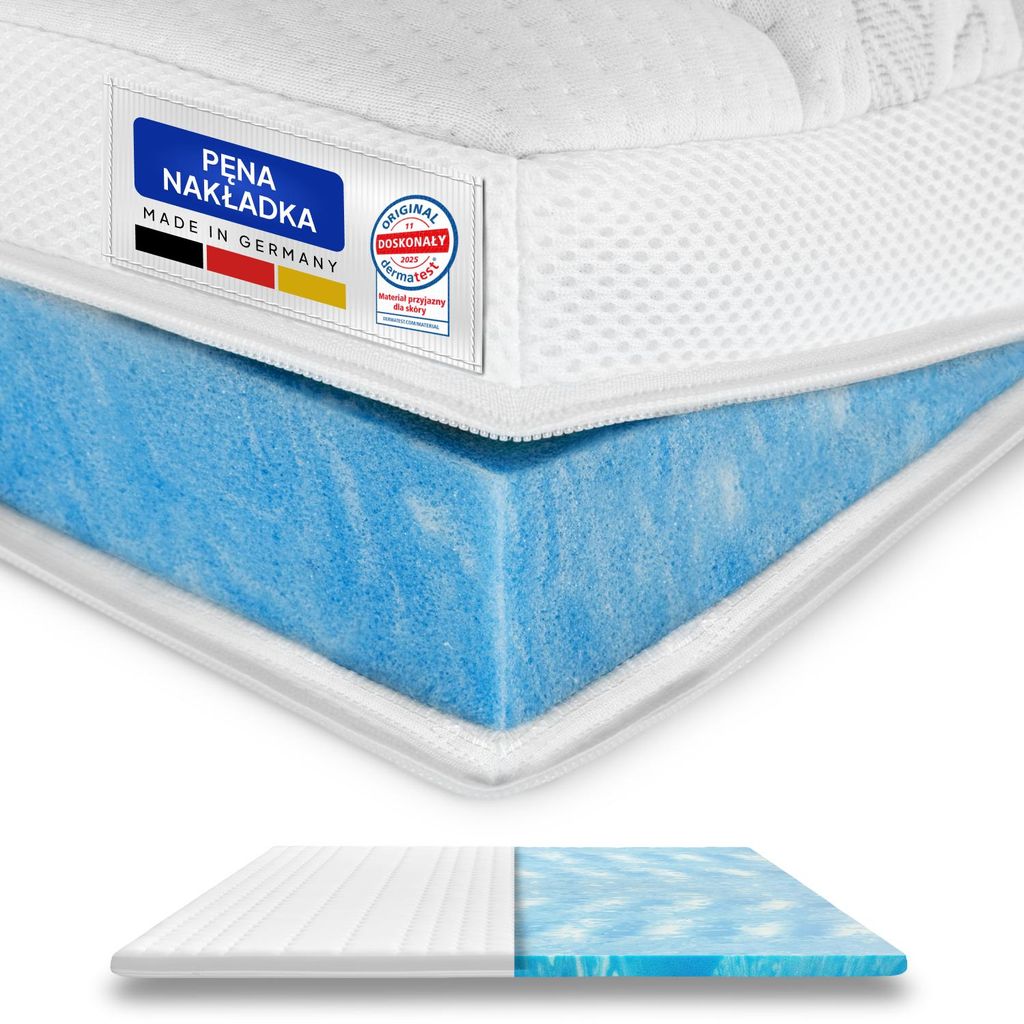 AM Qualitätsmatratzen | Premium Gel Foam Topper | 180x200 Zdjęcie produktu 