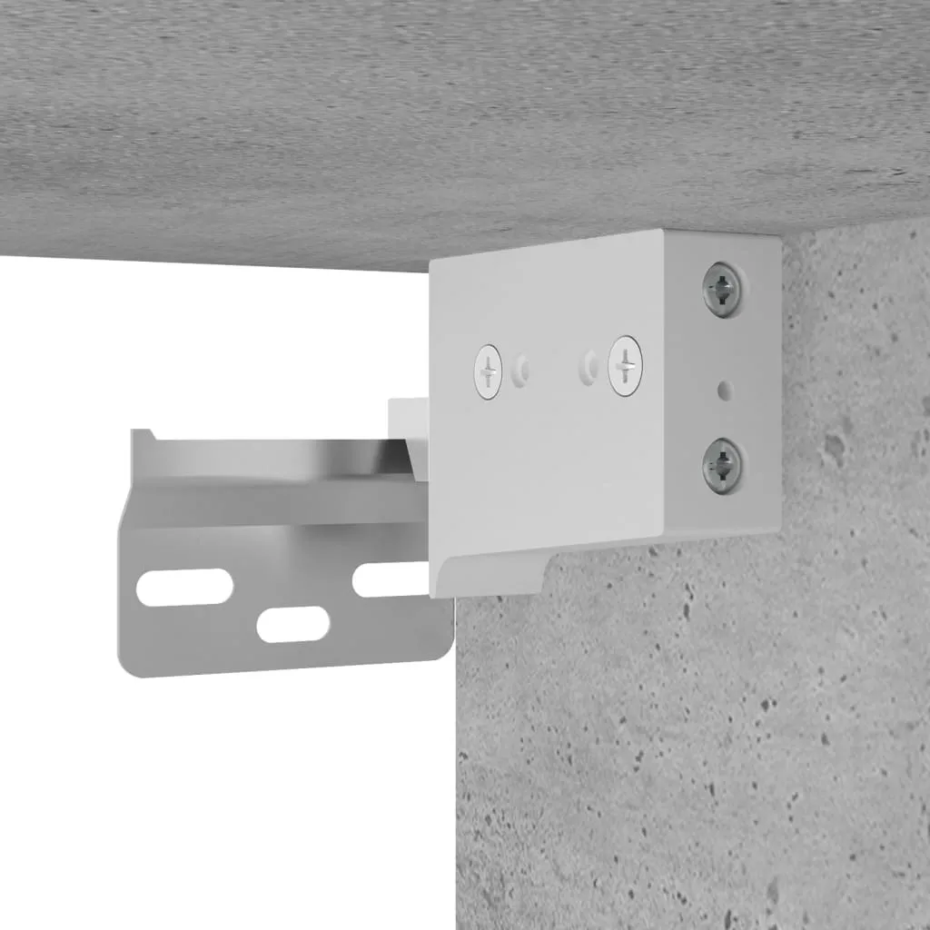 Mobile TV Sospeso Grigio Cemento LED - Ideale per Famiglie e Piccoli Spazi - 12