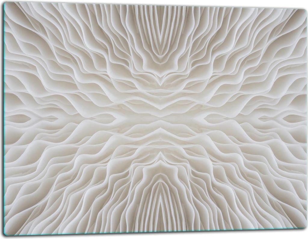 Glasschneidebrett Herdabdeckplatte Glaskeramikkochfeld Universal 52x40 cm Muster