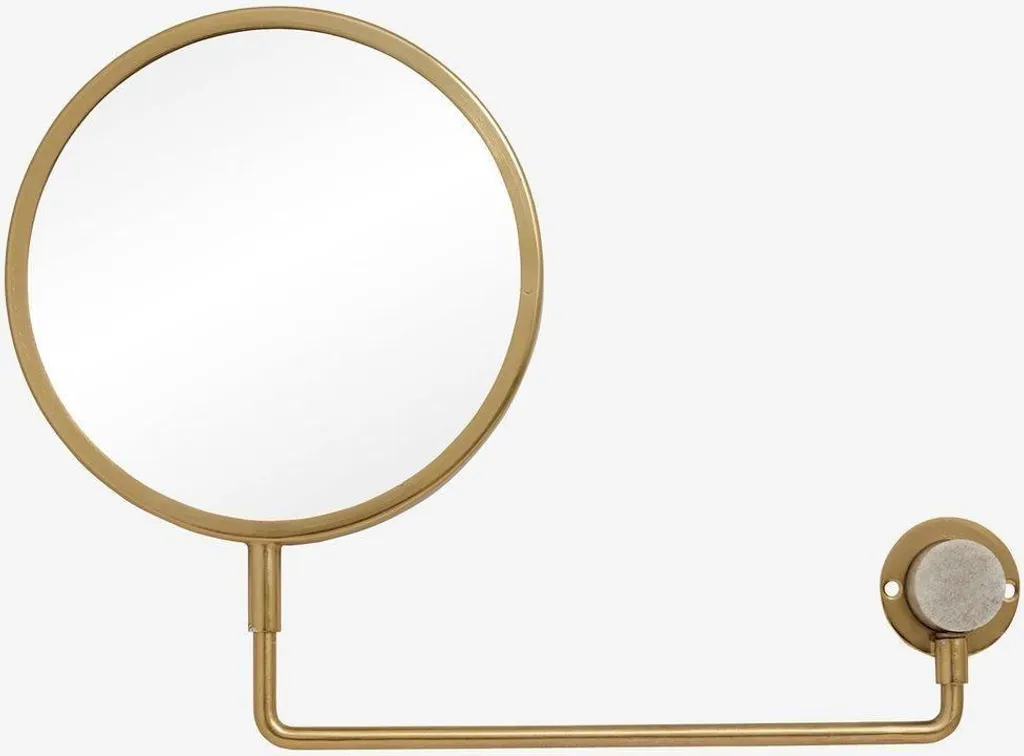 Miroir TESIA finition dorée - Miroir mural élégant pour salon et entrée