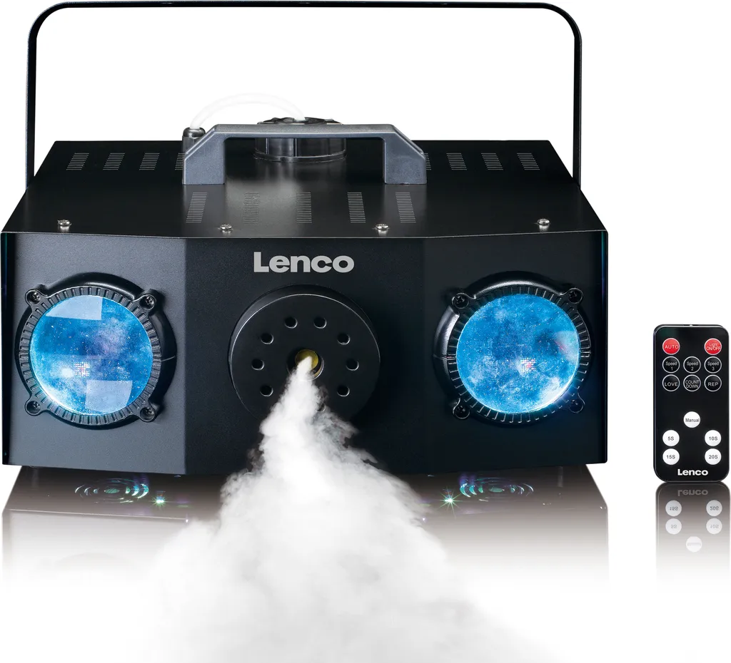 Machine à fumée 900W avec éclairage LED RGB et télécommande sans fil