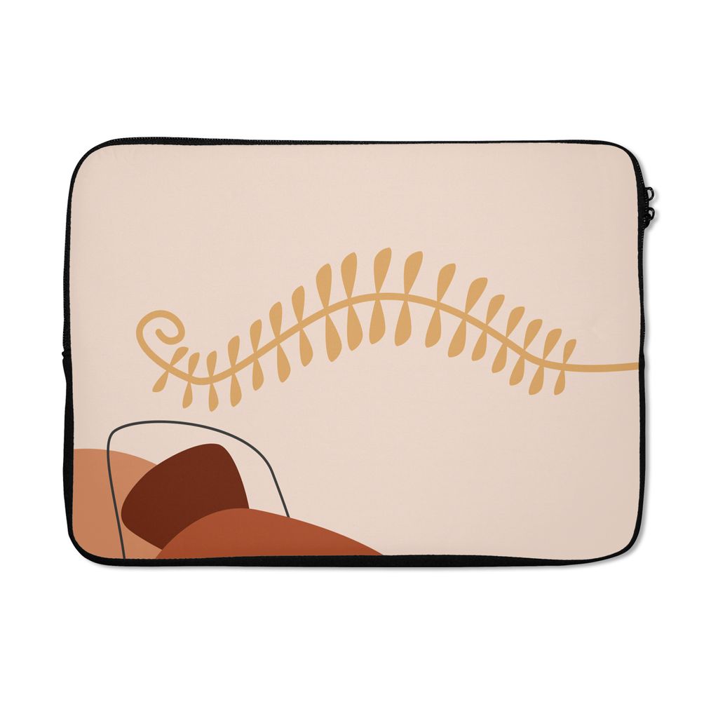MuchoWow Laptop Hülle 13 Zoll Sommer - Pflanze - Abstrakt - Pastell Laptoptasche - Laptophülle - Sleeve - Rundumschutz