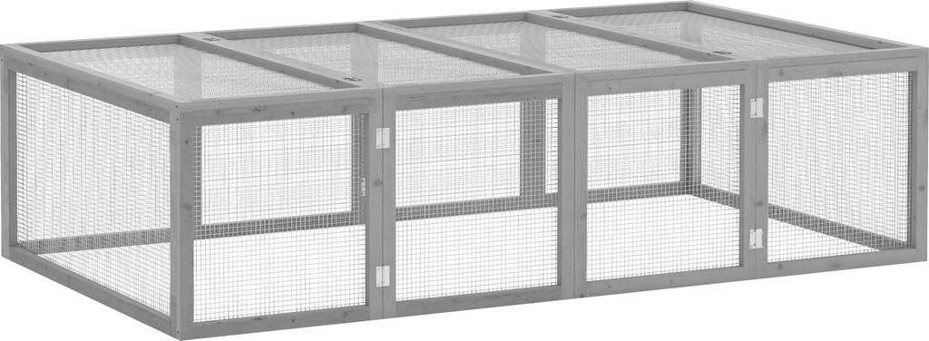 PawHut Freilaufgehege Freigehege Holz, 181 x 100 x 48 cm, Produktbild 