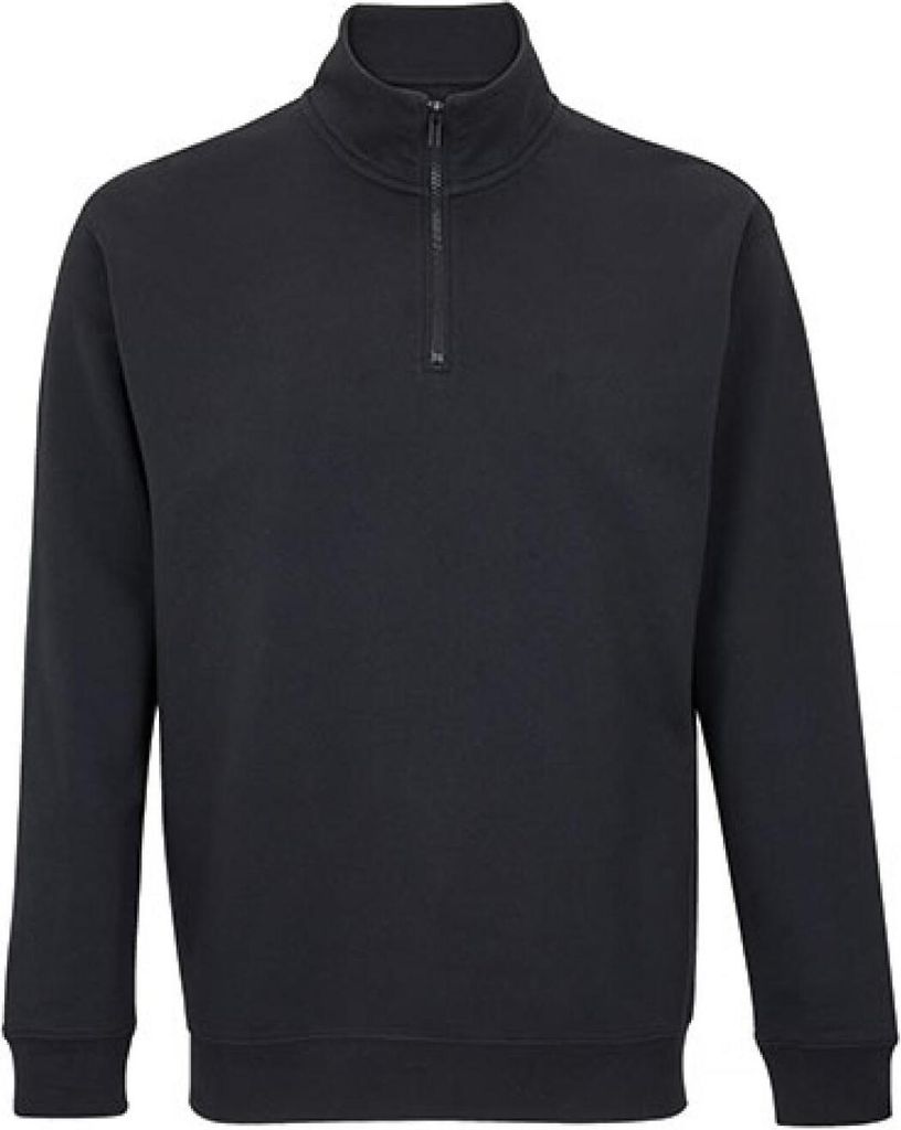 SOLs 04234 | Uni 1/4 Zip Sweatshirt Conrad Uni Pullover - Farbe: Black - Größe: 3XL