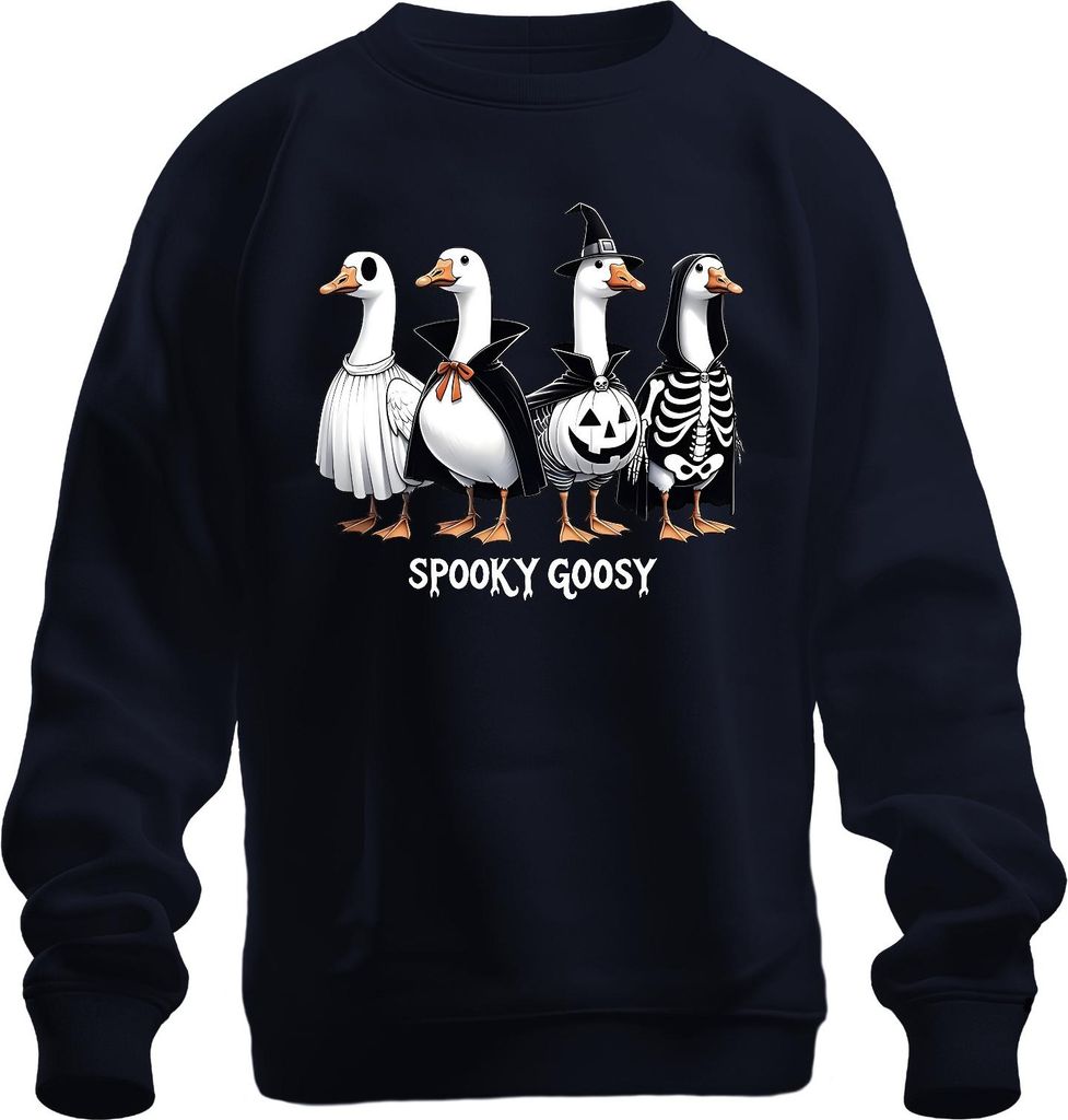 Spooky Goosy Halloween Gänse lustig gruselig Kürbis Gans Zdjęcie produktu 