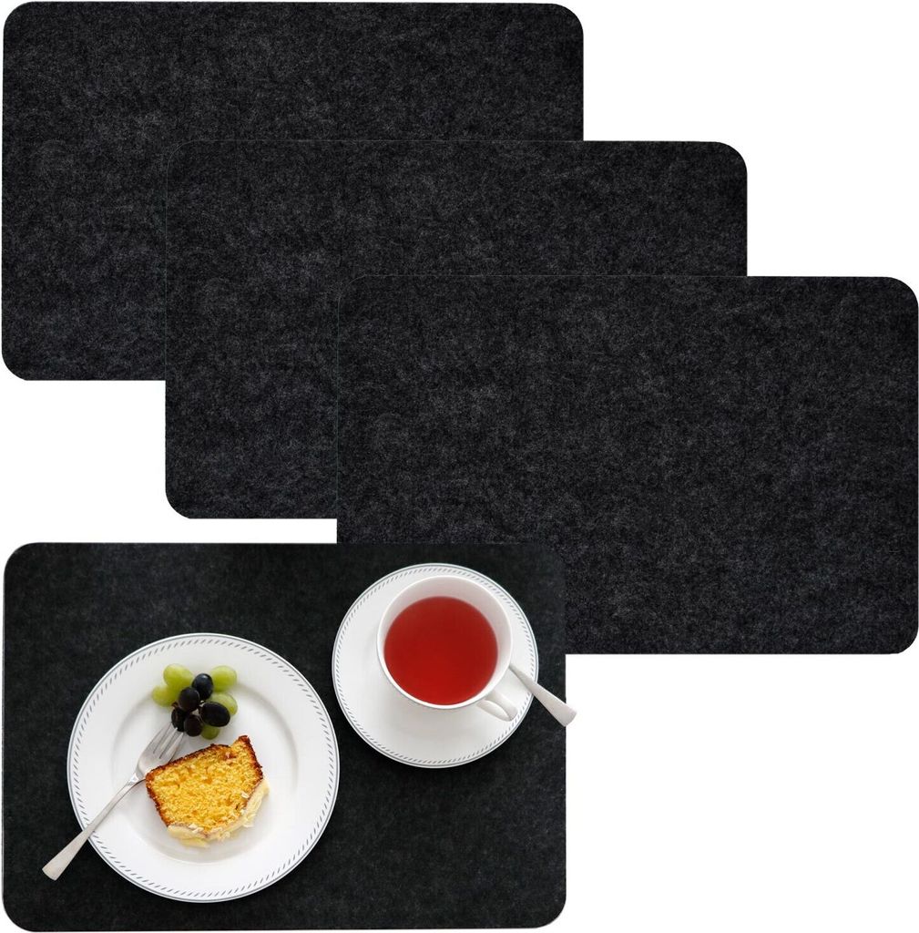 4 Tovagliette in feltro extra-spessore 43x30x0,5 cm Immagine del prodotto 
