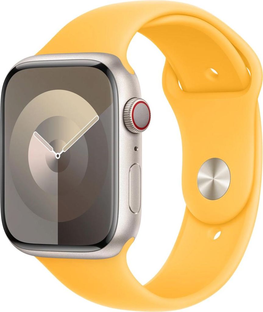 Apple 45 mm Sportarmband Warmgelb – S/M, Band, Smartwatch, Produktbild 
