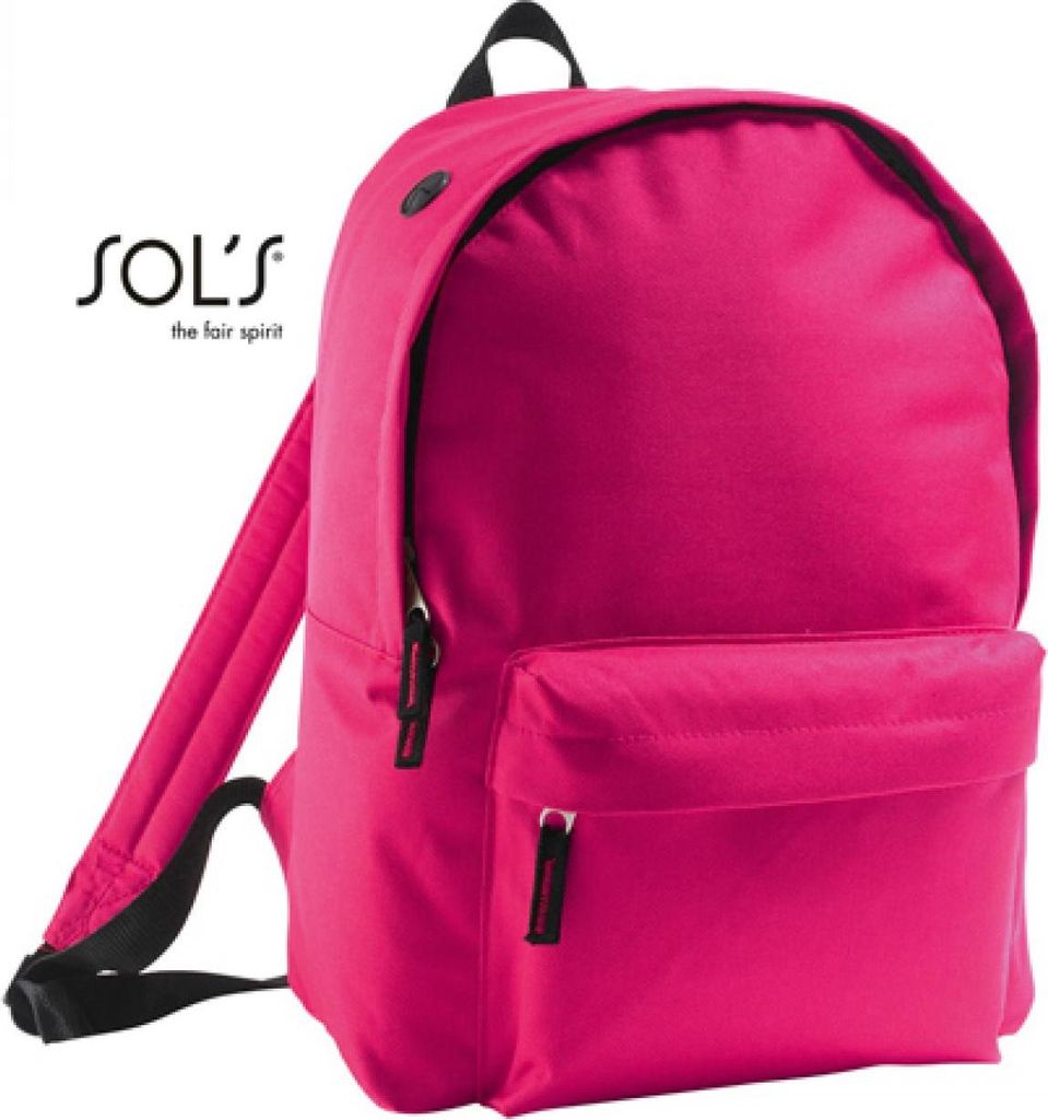 SOL'S Rucksack Sport Reise Wandern Arbeit Schulrucksack Backpack, Größe:U, Farbe:Fuchsia