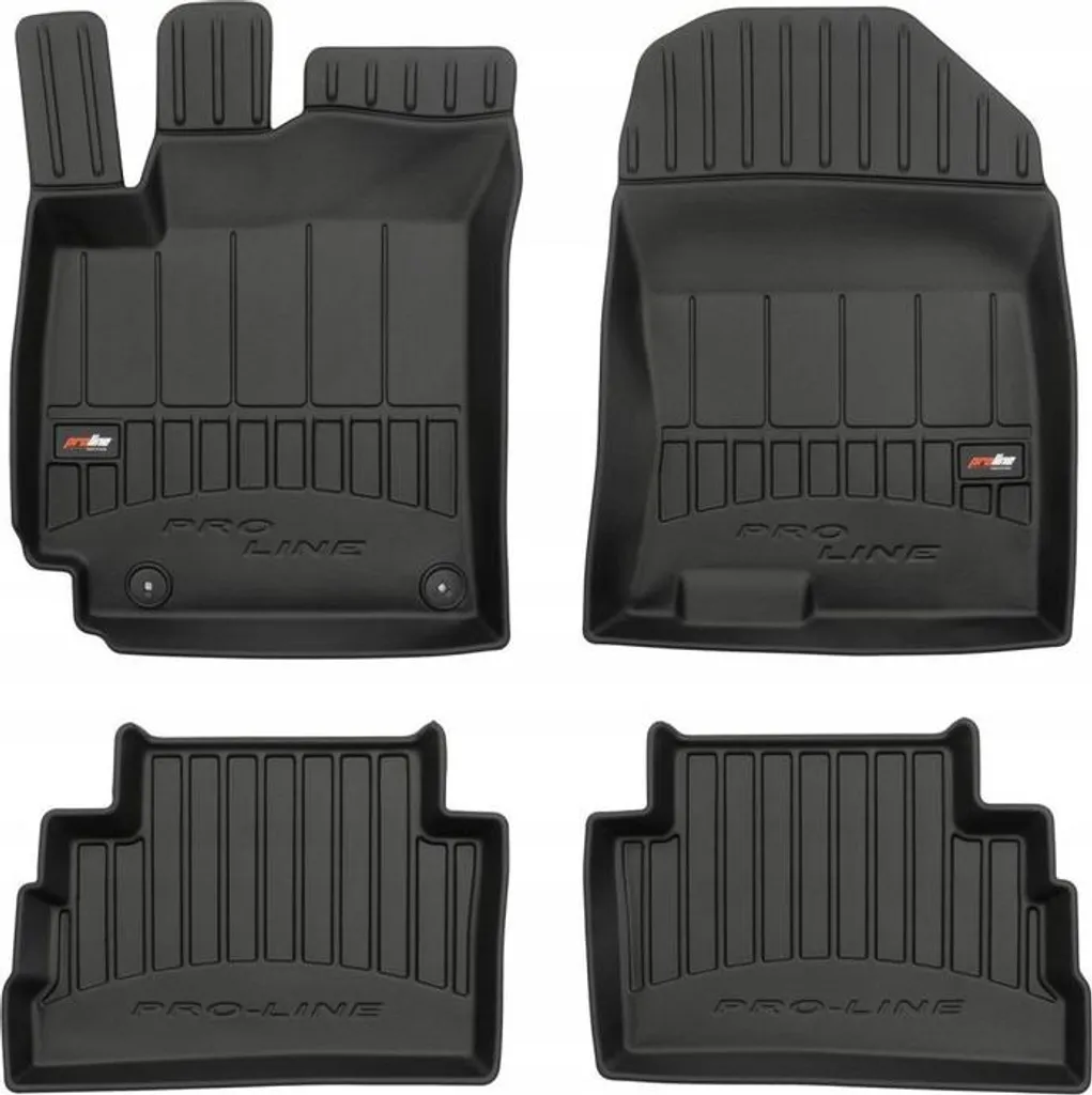 Accessori Hyundai Kona 2017-2023: Tappetini Gomma Design 3D Black