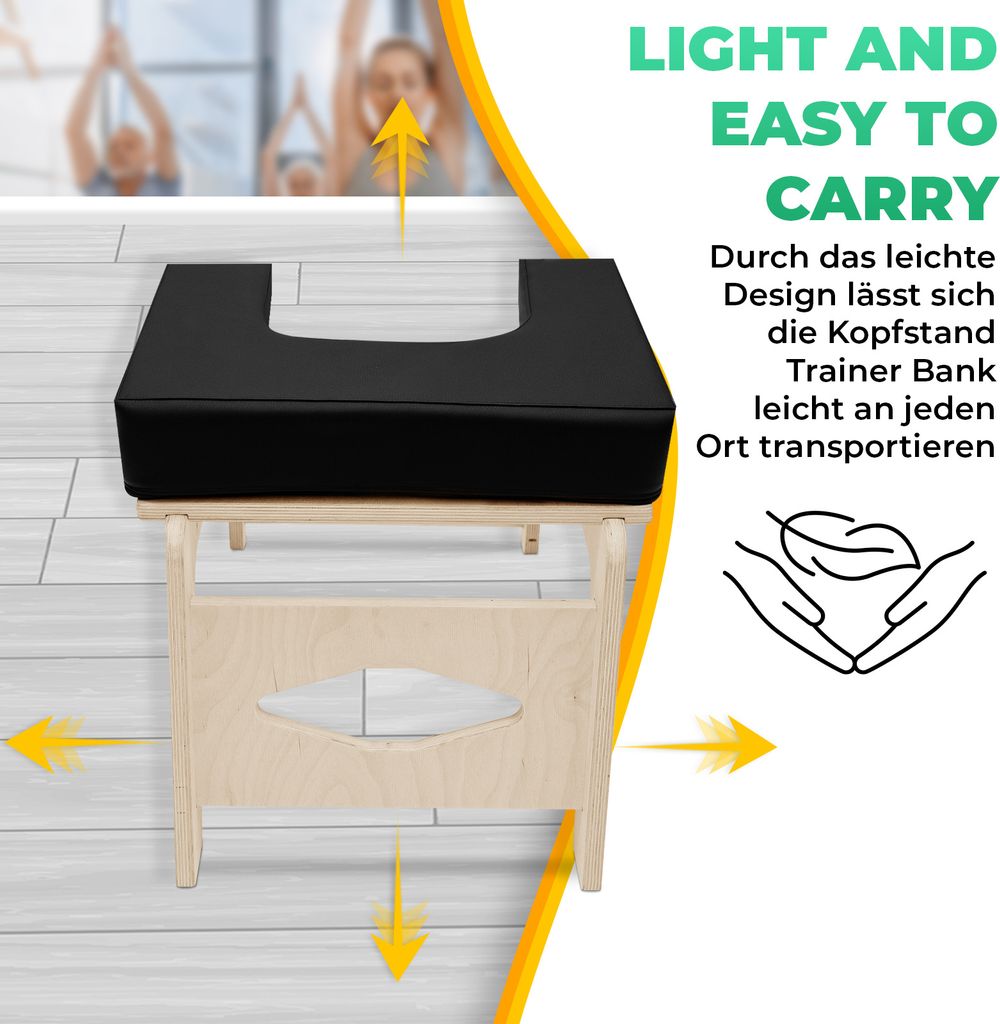Yoga Kopfstandbank - Umgekehrte Stützbank Für Heimtraining