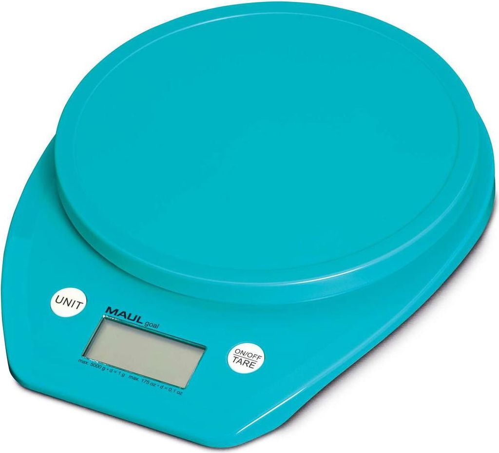 MAUL Briefwaage MAULgoal 5 kg Batterie hellblau