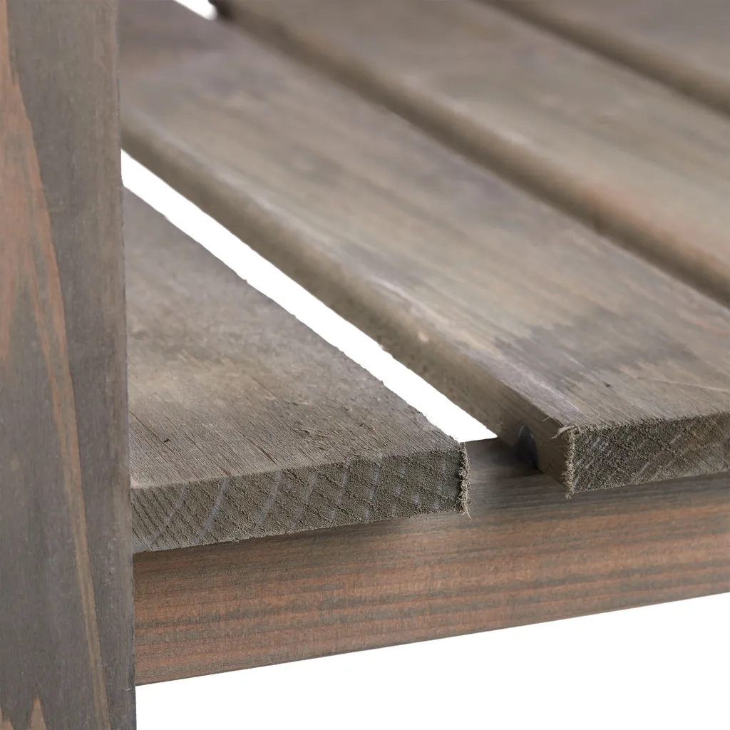 Lit surélevé bois gris : jardinez sans mal de dos - Solution ergonomique