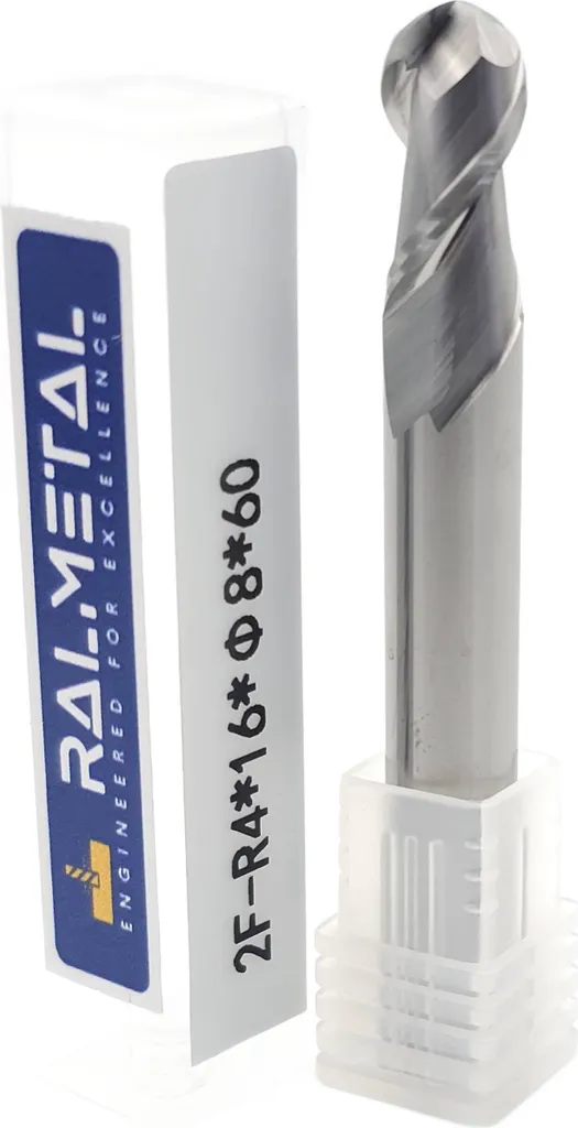 Fraise sphérique 8mm pour moules en aluminium et usinage de formes