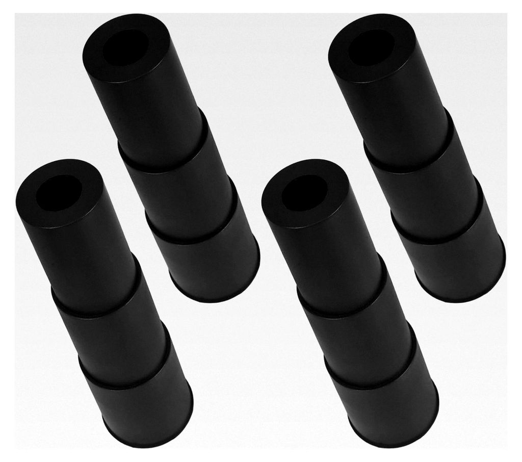 4 Stück Staubschutz aus Kunststoff für Teleskop-Gasdruckfederzylinder 10 cm rutschfeste Schutzabdeckung für Bürostühle und Gaming-Stühle