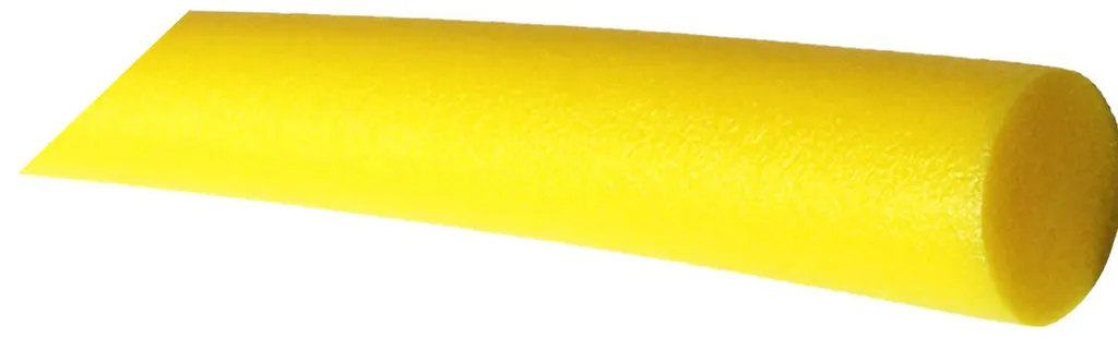 Frite de natation 7 cm en mousse EPE jaune résistante et ultra légère - 2