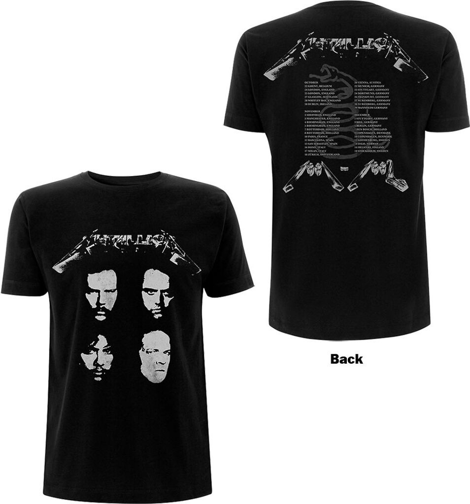 Metallica Uni T-Shirt: 4 Faces