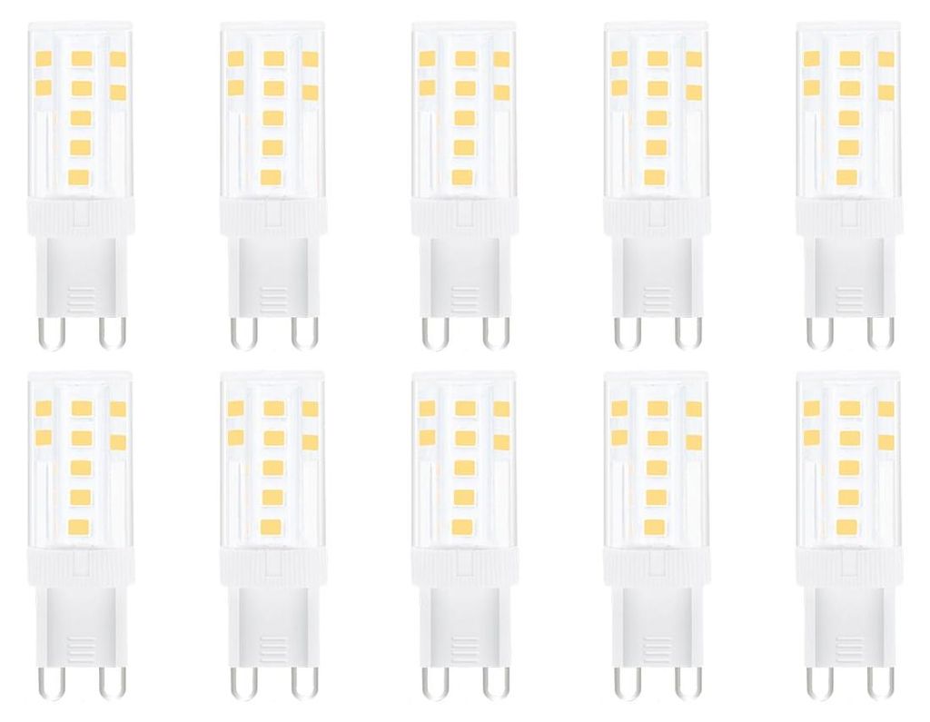 Modee LED-Lampe G9 - 3,5 W, 6000 K, 350 lm, 230 V - Stecker-LED-Lampe - Tageslichtweiß - 10 Stück