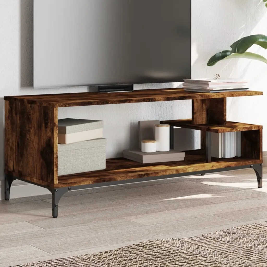 Offerta Mobile TV 102cm Rovere Fumé e Acciaio Hommie | Spedizione Rapida