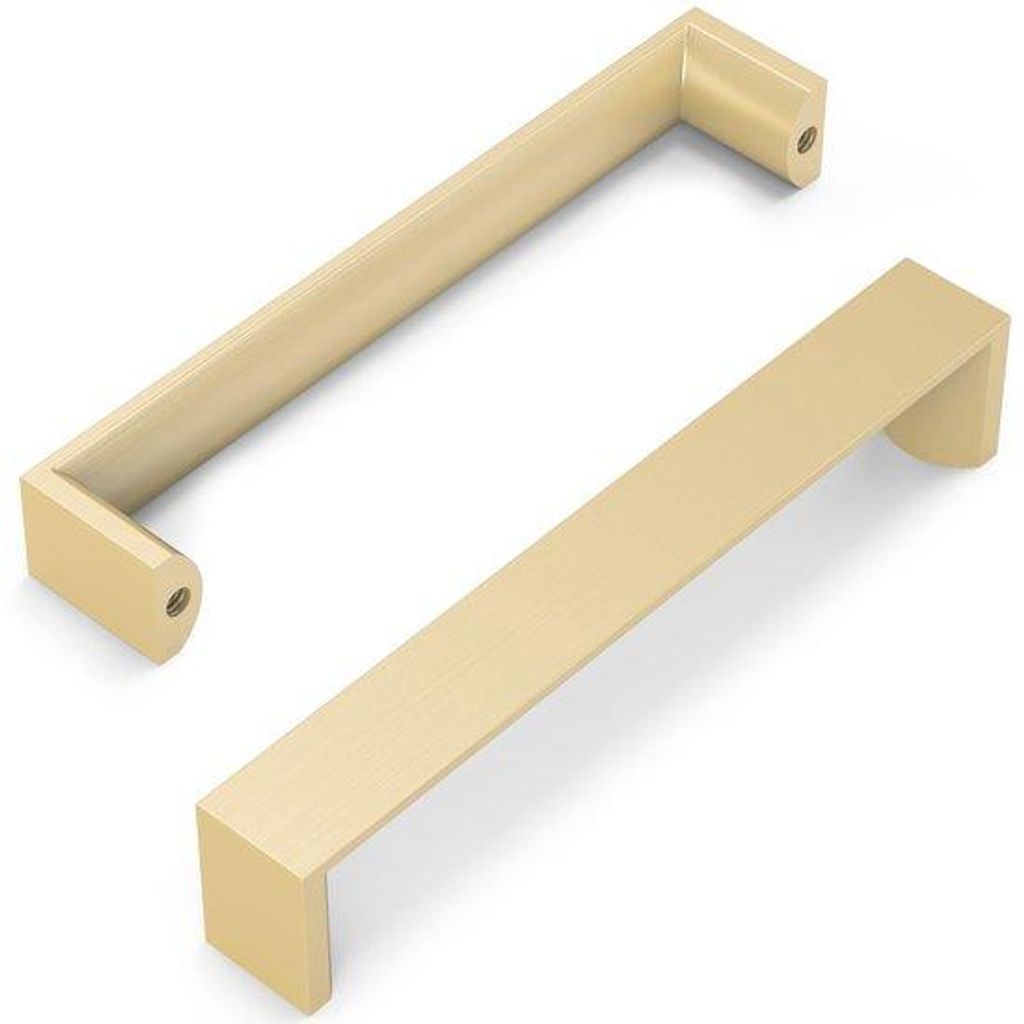 Set aus zehn eleganten Messing-Regalen für Schränke und Schubladen