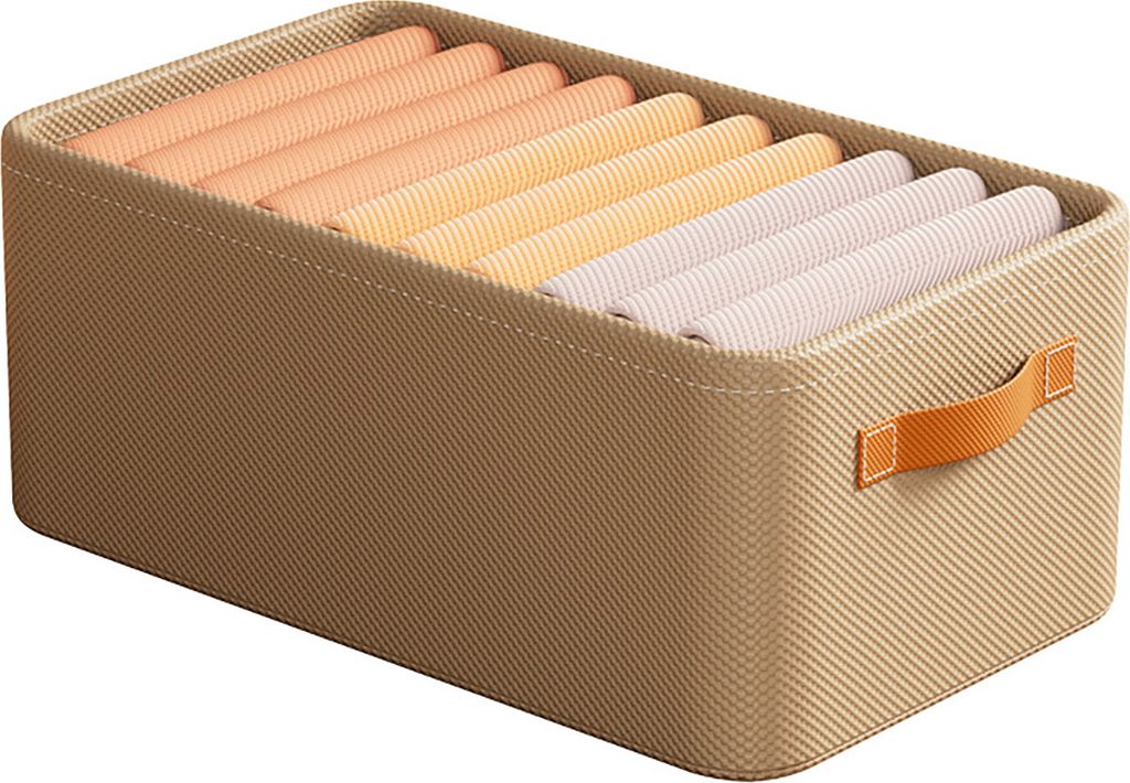 Faltbare Aufbewahrungsbox für Kleidung, großes Fassungsvermögen, atmungsaktiver Kleidungs-Organizer, Schubladendesign mit Griff, Schrank-Organis...