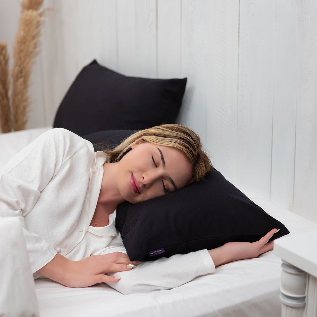 Brielle 2er Set 100% Baumwolle Biber Kissenbezüge mit Produktbild 