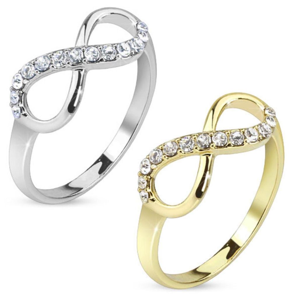 Damen-Ring Infinity: Ring Unendlichkeit 59 (18.8 mm Ø) Gold Produktbild 