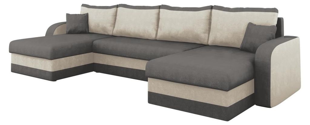 MIRJAN24 Ecksofa Kris U, Stilvoll Eckcouch mit Bettkasten Produktbild 