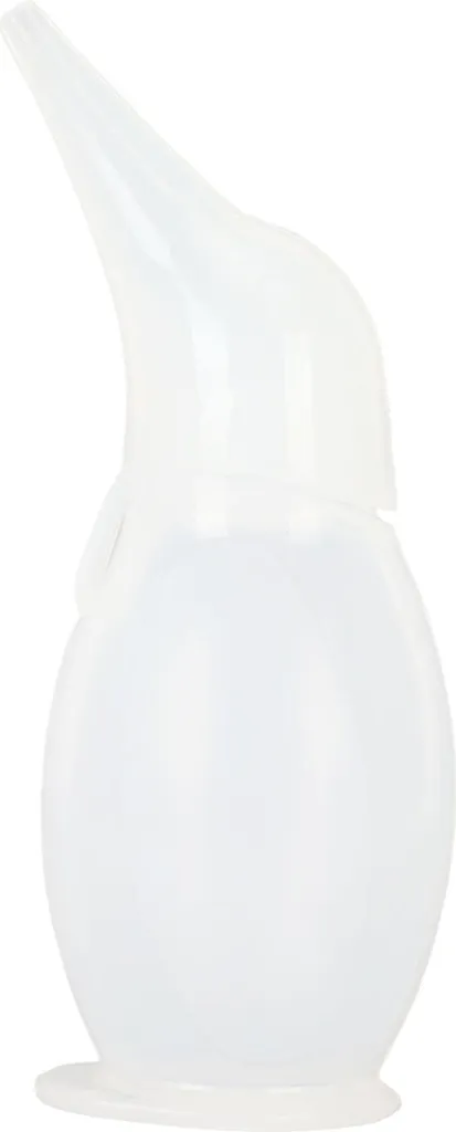 Aspiratore Nasale Silicone Professionale: Pinguino Trasparente Bebè