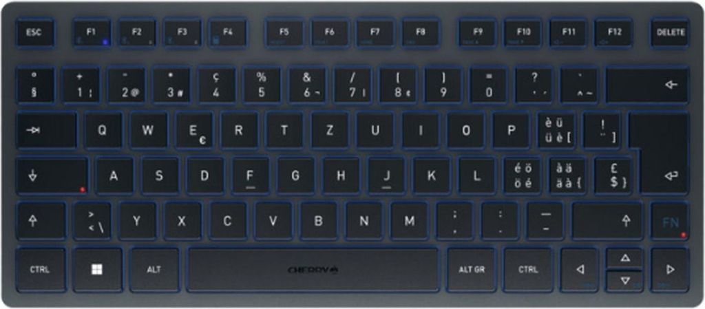 CHERRY TAS KW 7100 MINI BT Wireless CH-Layout Slate Blue