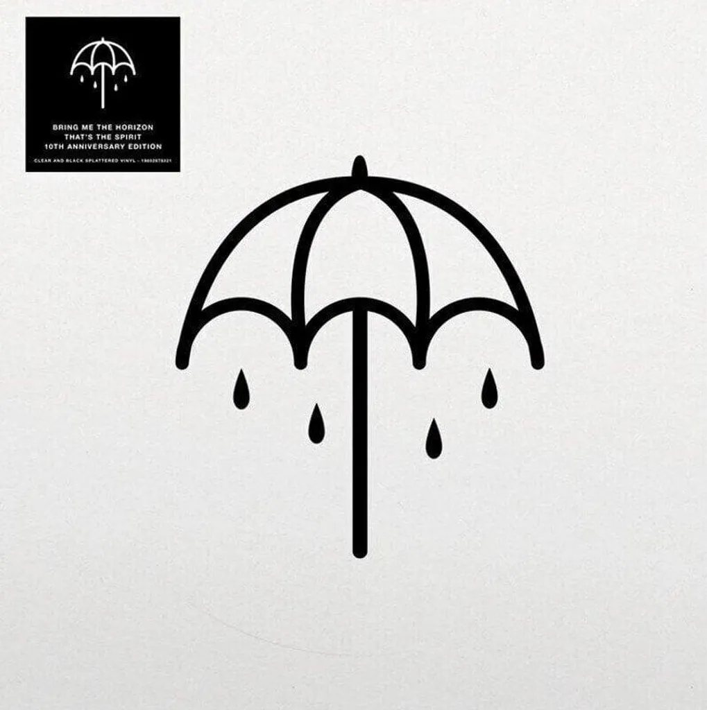 LP Bring Me The Horizon That's The Spirit Splatter Noir et Blanc Neuf