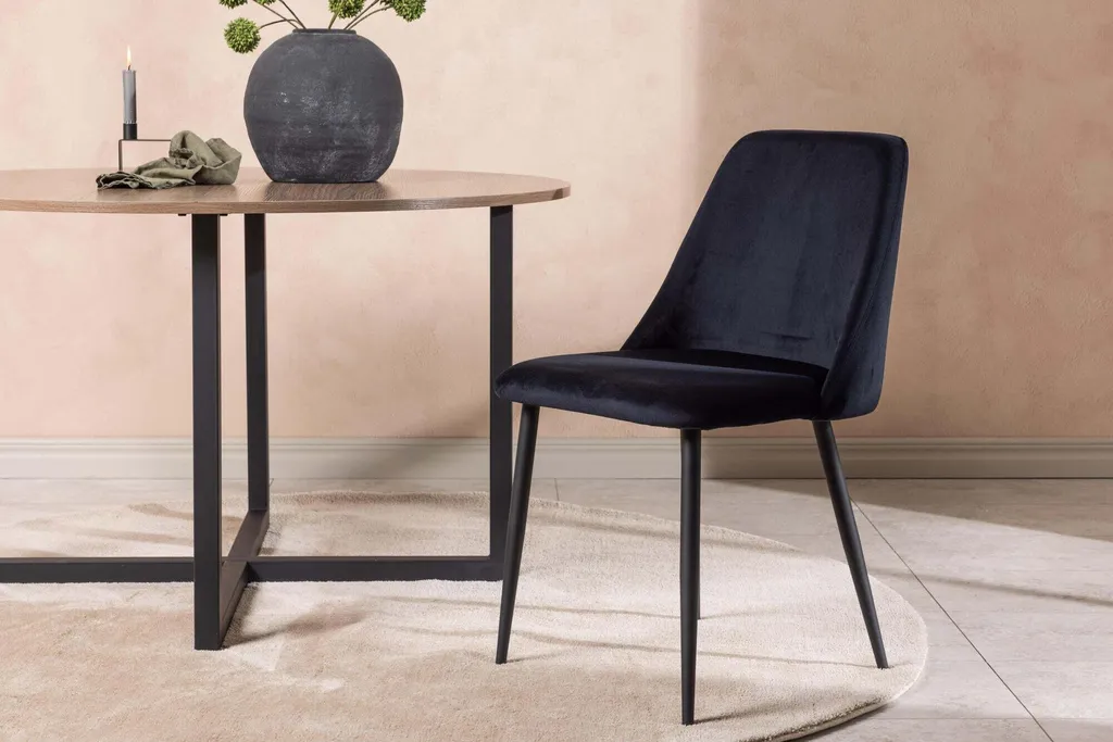 Chaise de salle à manger noire pour table moderne confort optimisé - 4