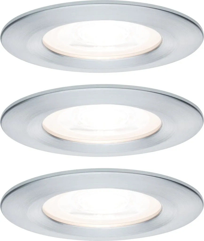 PAULMANN - SET 3 FARETTI ORIENTABILI LED DA INCASSO "ARIA" 3x12W