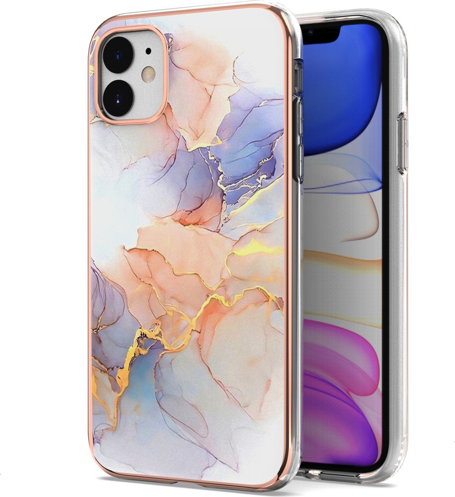 iPhone 11 Hülle, Muster Handyhülle Weich TPU Bumper Schutzhülle für iPhone 11 Weiß