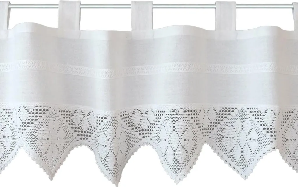 Tenda a Vetro Crochet Country Style 150x40 - Décor Cucina