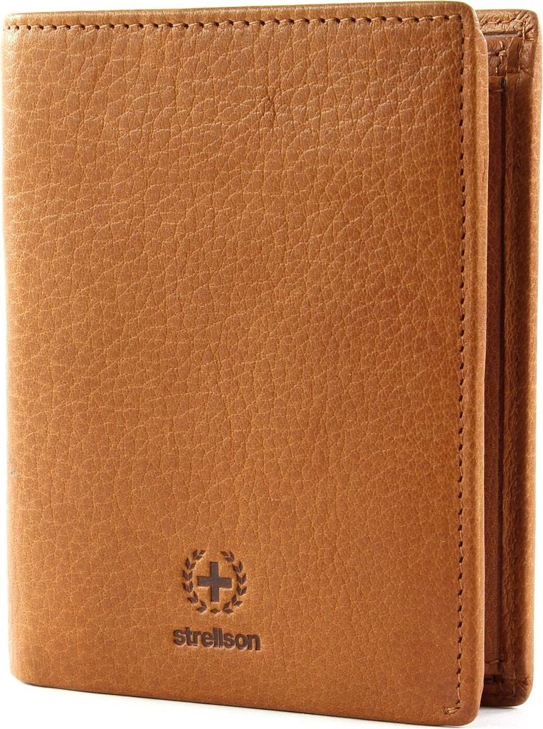Strellson Herren Geldbörse, echtes Leder - Blackwall Jorge Billfold V8, 10x13x2cm (HxBxT) Braun
